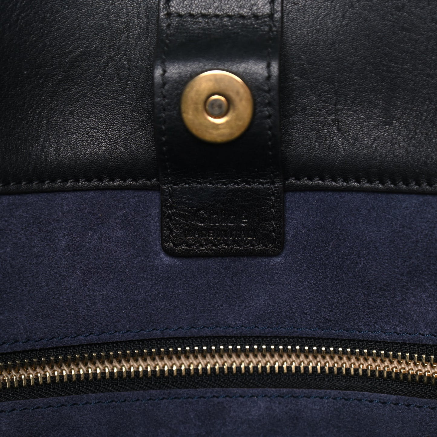 Smooth Calfskin Medium Milo Shopping Tote Black