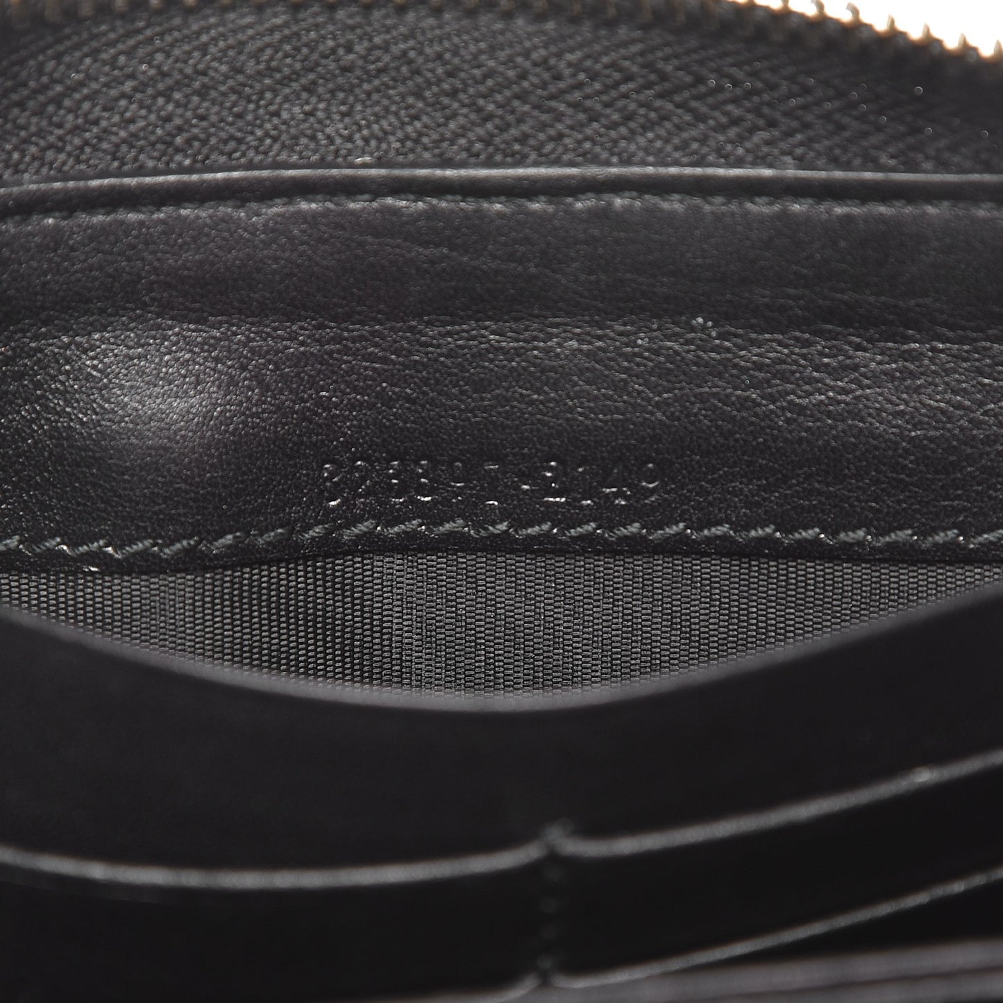 Guccissima Signature Microguccissima Bree Zip Around Wallet Black