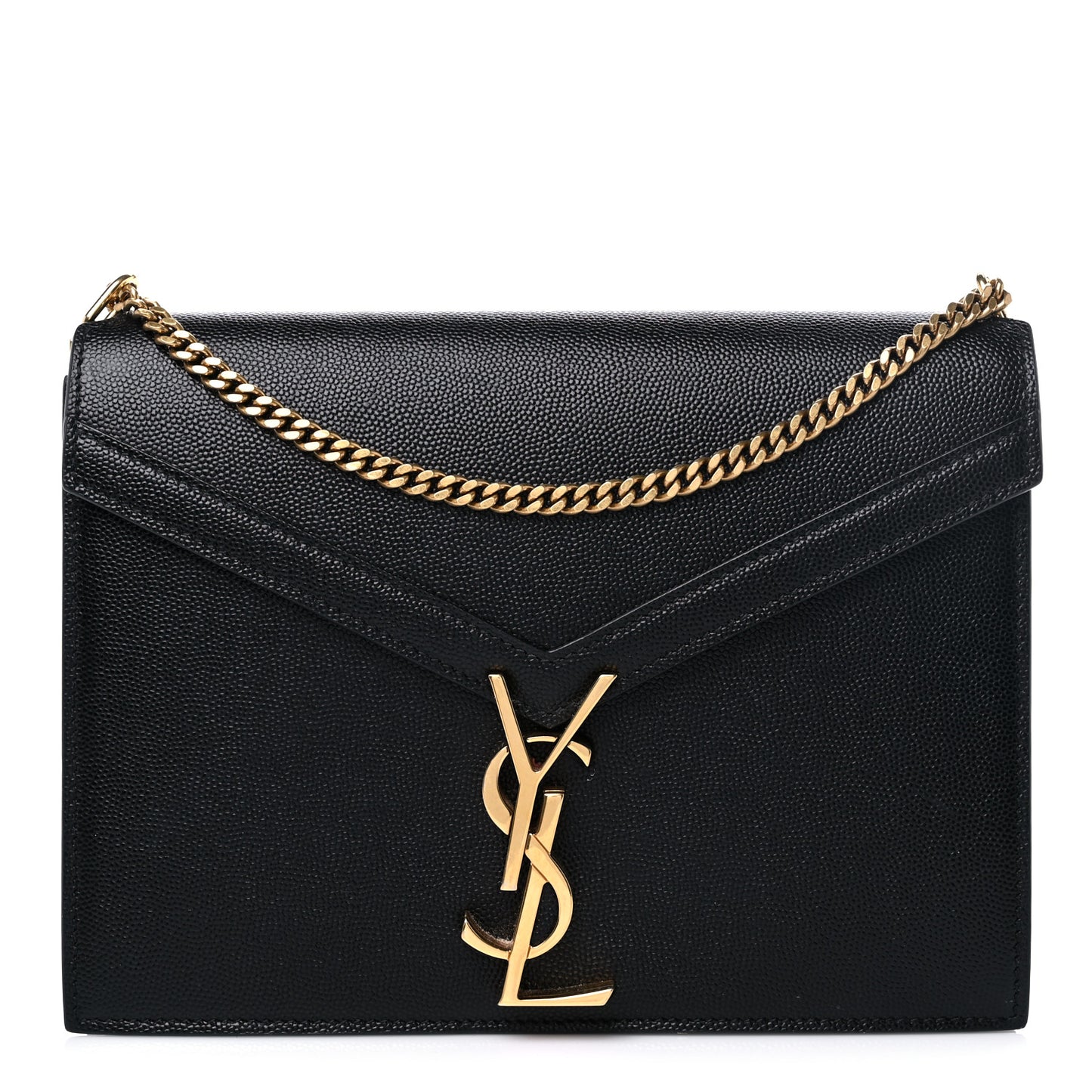 Grain De Poudre Monogram Cassandra Clasp Bag Black
