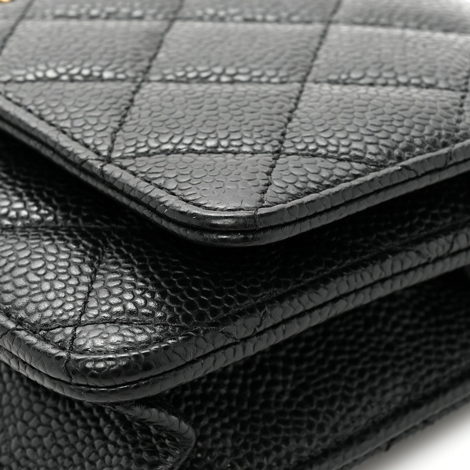 Chanel Caviar Quilted Wallet on Chain WOC Black 15 of 17