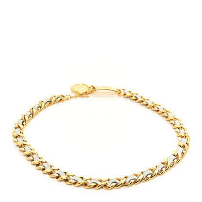 Chanel Lambskin CC Medallion Chain Belt White Gold 2 of 5