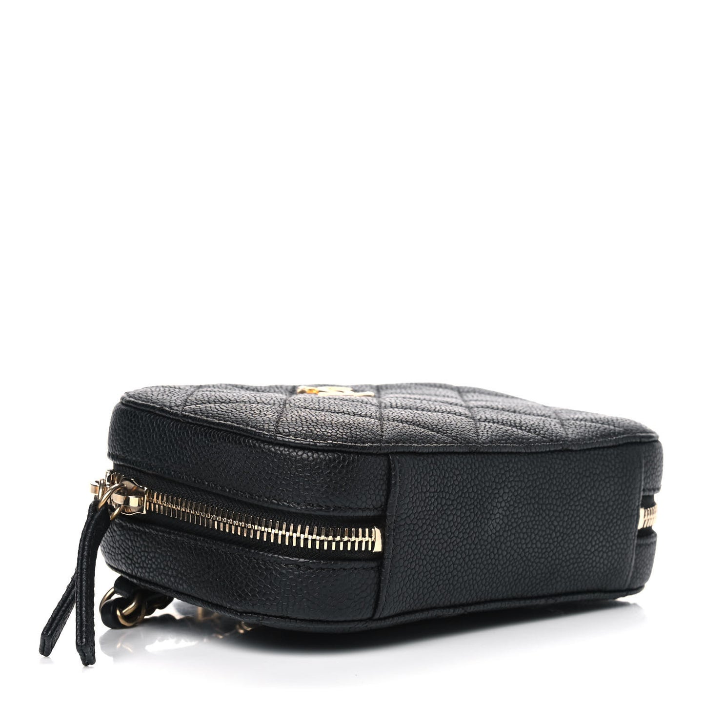 Caviar Quilted Waist Bag Black