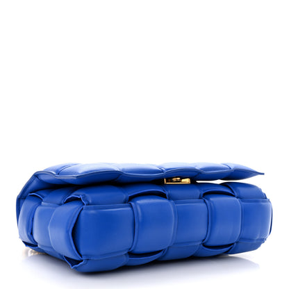 Bottega Veneta Lambskin Maxi Intreccio Padded Chain Cassette Crossbody Bag Cobalt 4 of 10