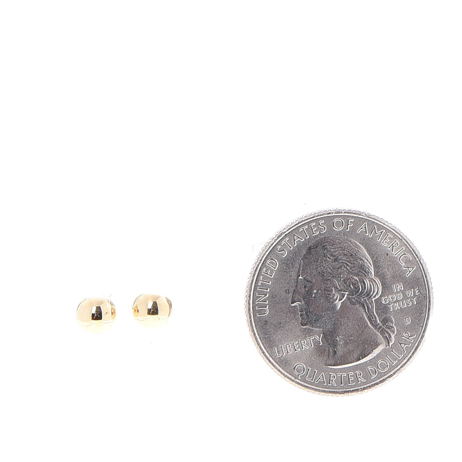 Tiffany 18K Yellow Gold 5.5mm HardWear Ball Earrings 2 of 7