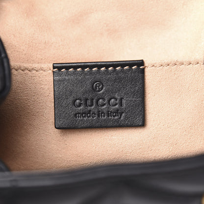 Gucci Calfskin Matelasse GG Marmont Flap Backpack Black 5 of 9