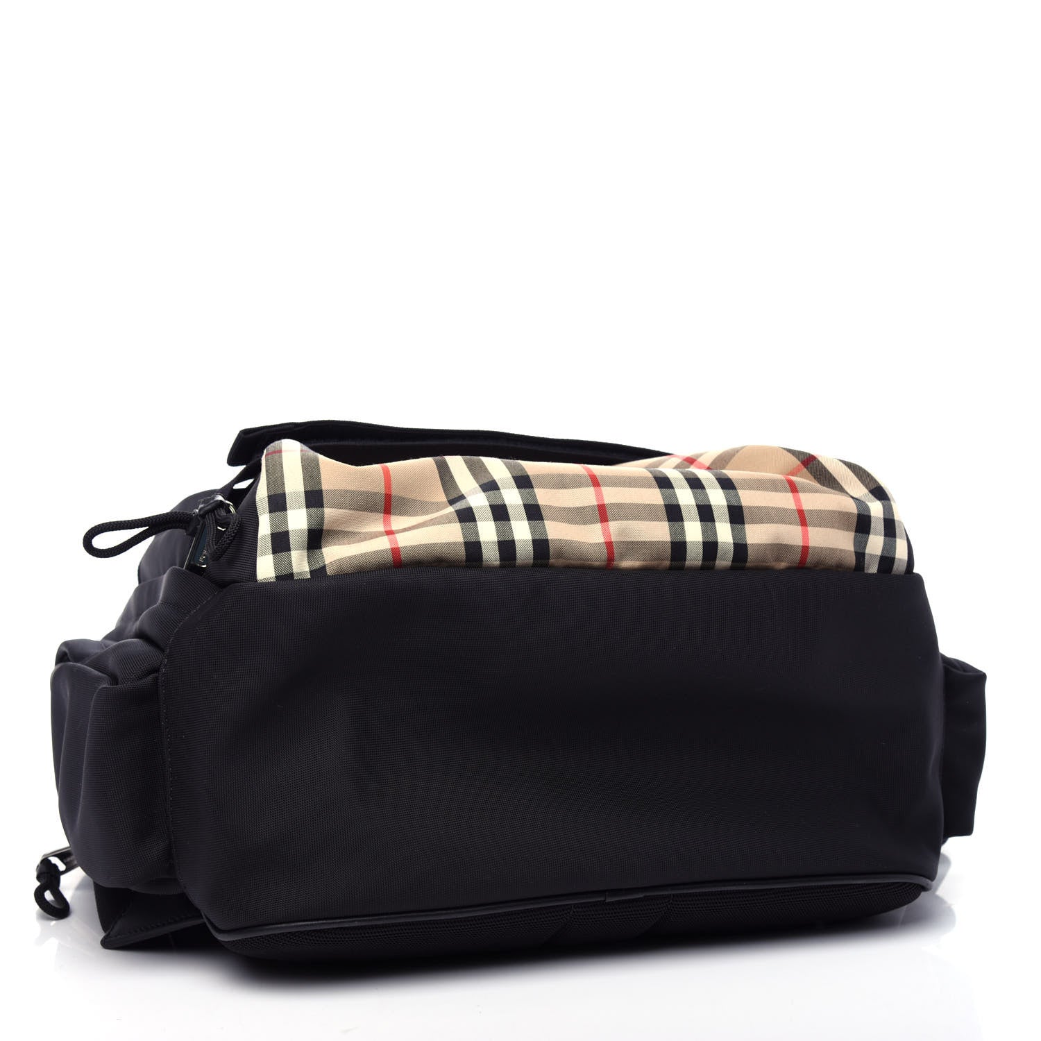 Burberry Canvas Vintage Check Large Nevis Backpack Black 4 of 10