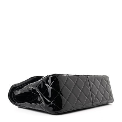Chanel Patent Quilted Jumbo Double Flap Black 4 of 11