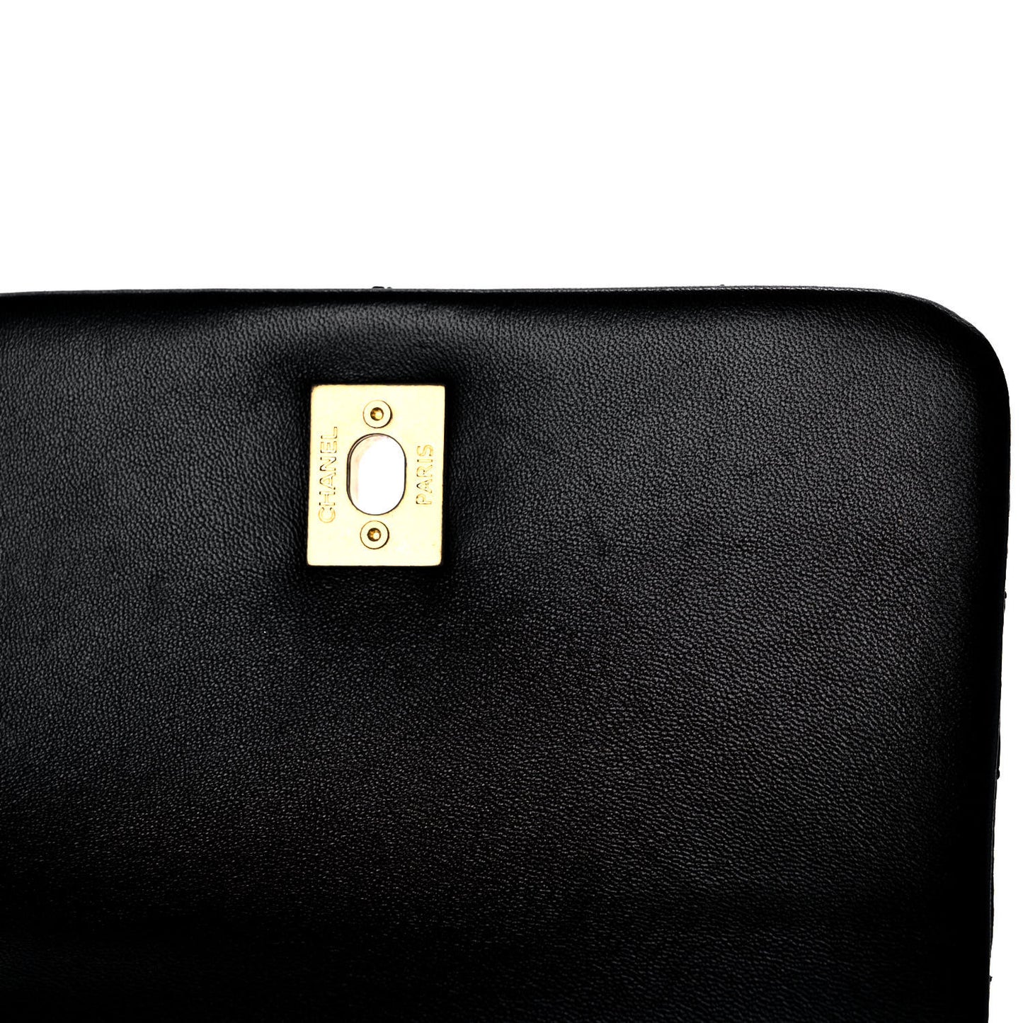 Lambskin Quilted Mini Side Note Flap Black