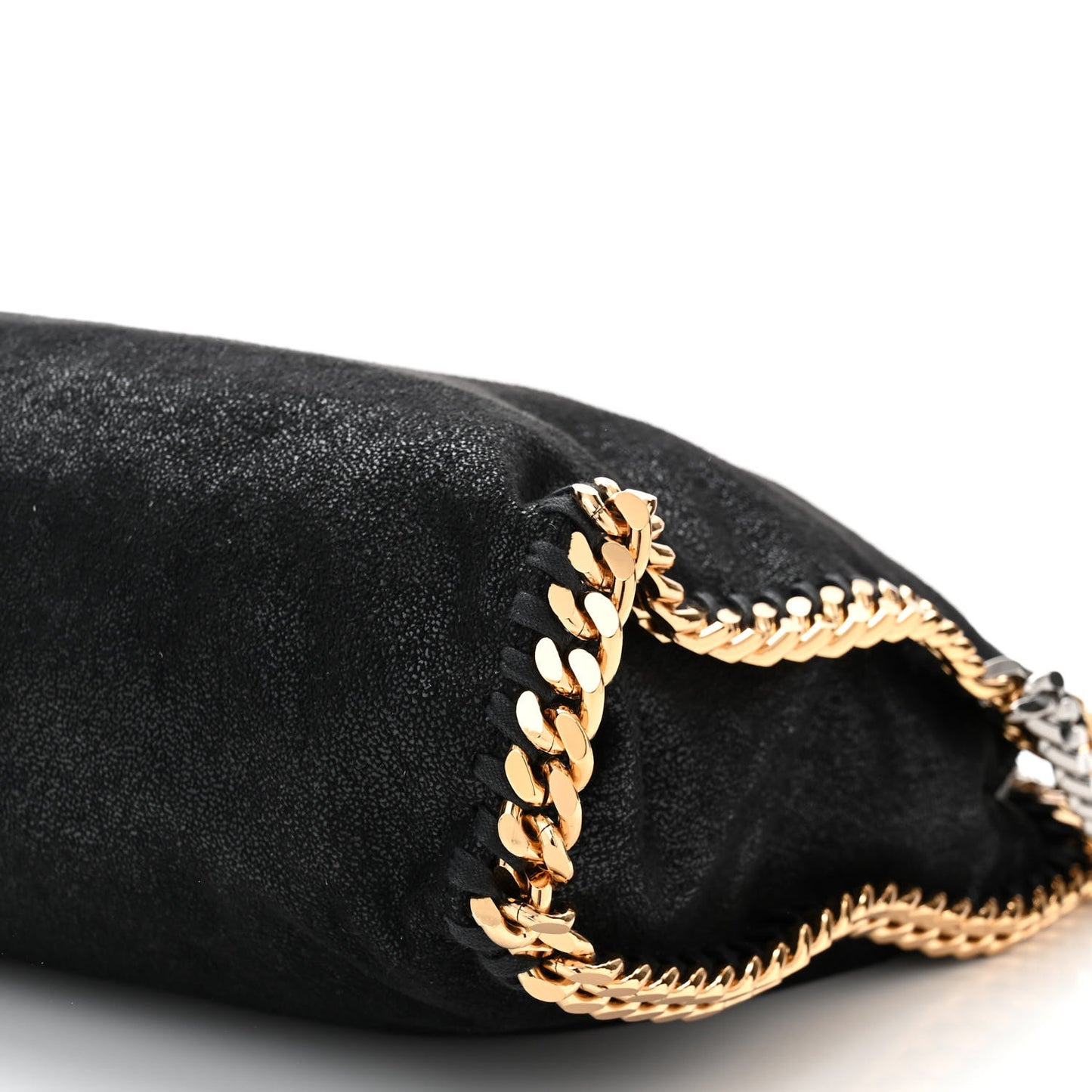 Shaggy Deer Falabella Fold Over Tote Black
