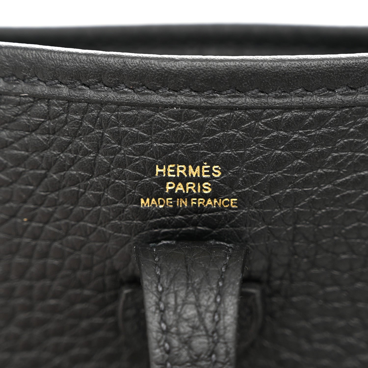 Hermes Taurillon Clemence Evelyne TPM Black 6 of 10