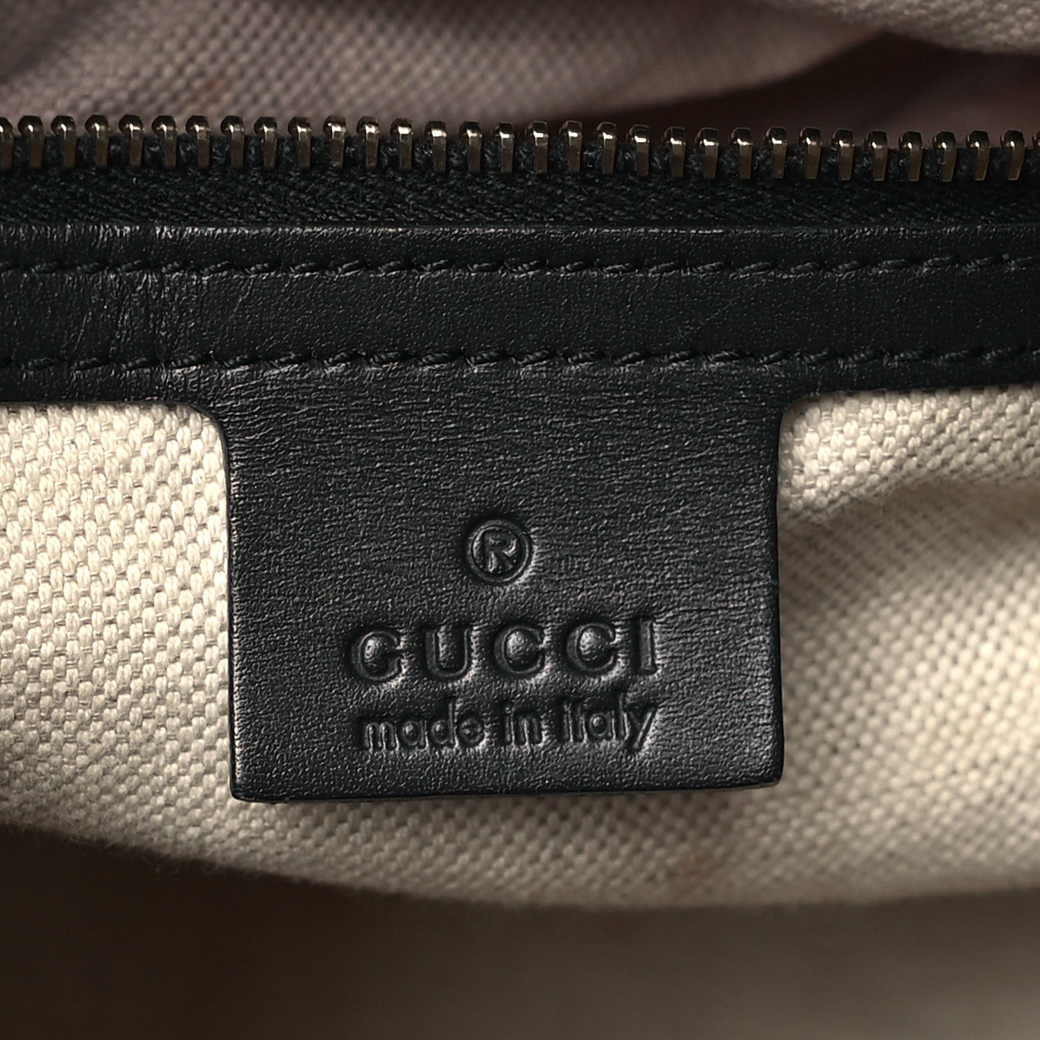 Gucci Monogram Selleria Calfskin Vintage Web Medium Boston Beige Blue 6 of 9