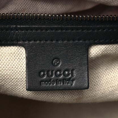 Gucci Monogram Selleria Calfskin Vintage Web Medium Boston Beige Blue 6 of 9