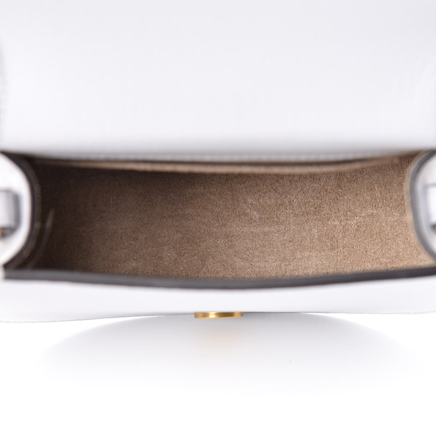 Calfskin Suede Small Nile Bracelet Bag Light Cloud