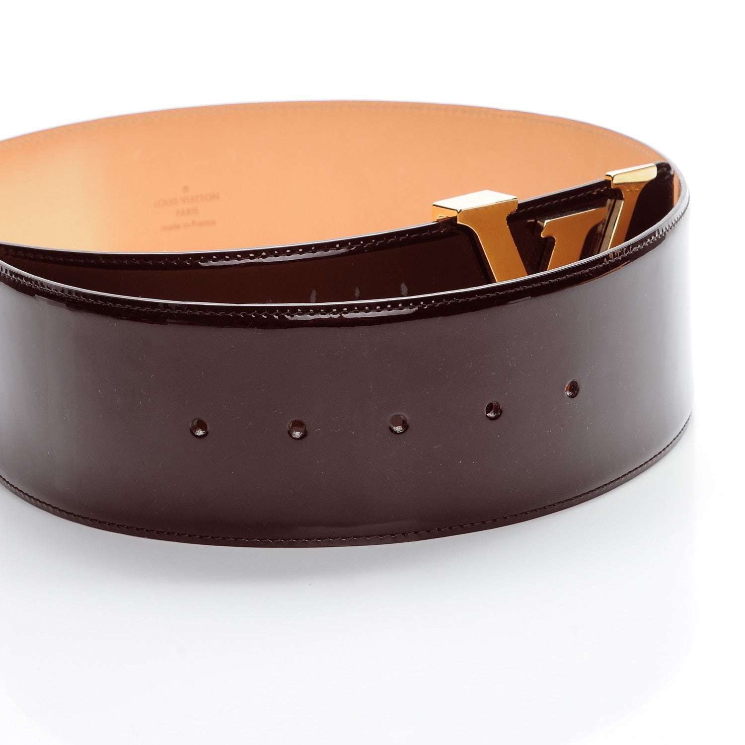 Louis Vuitton Patent LV Facettes Belt 75 30 Amarante 4 of 9