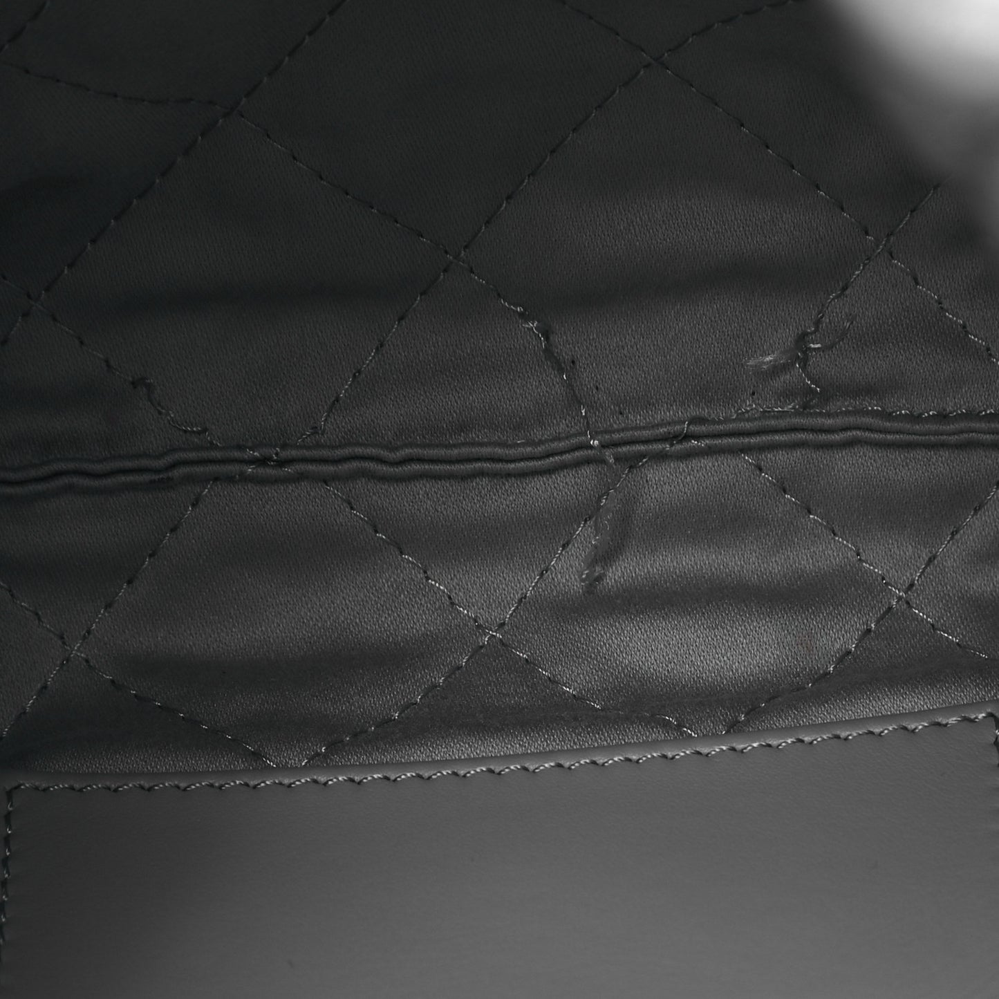Shiny Calfskin Quilted Mini Chanel 22 Grey