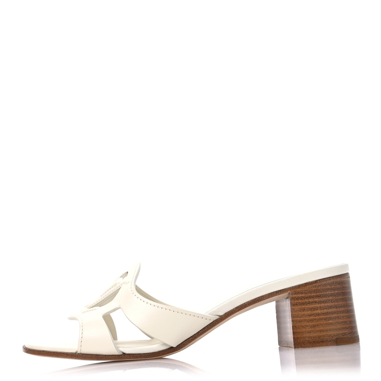 Louis Vuitton Calfskin LV Isola Mules 38 White 1 of 9