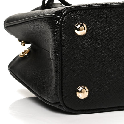 Prada Saffiano Lux Micro Galleria Shoulder Bag Black 10 of 12