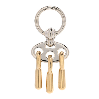 Hermes Palladium Permabrass Charms Mors a Jouet Scarf Ring 1 of 5