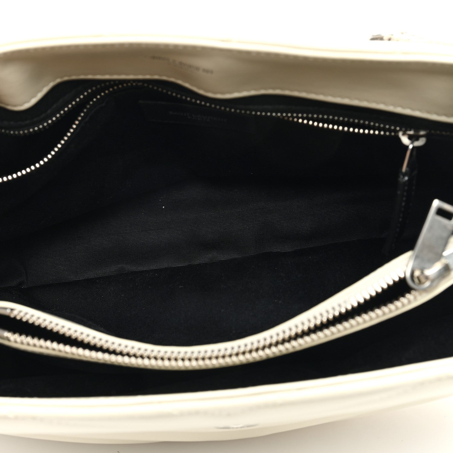Saint Laurent Calfskin Y Quilted Monogram Medium Loulou Chain Satchel Crema Soft 5 of 9