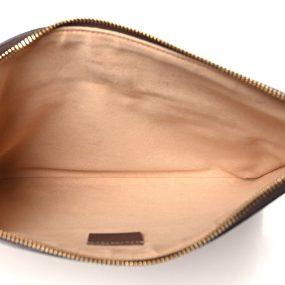 Gucci GG Supreme Monogram Large Ophidia Pouch Clutch Brown 5 of 8