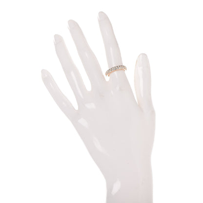 Van Cleef & Arpels 18K Rose Gold Diamond Eternity Band Pave Ring 50 5.25 2 of 4