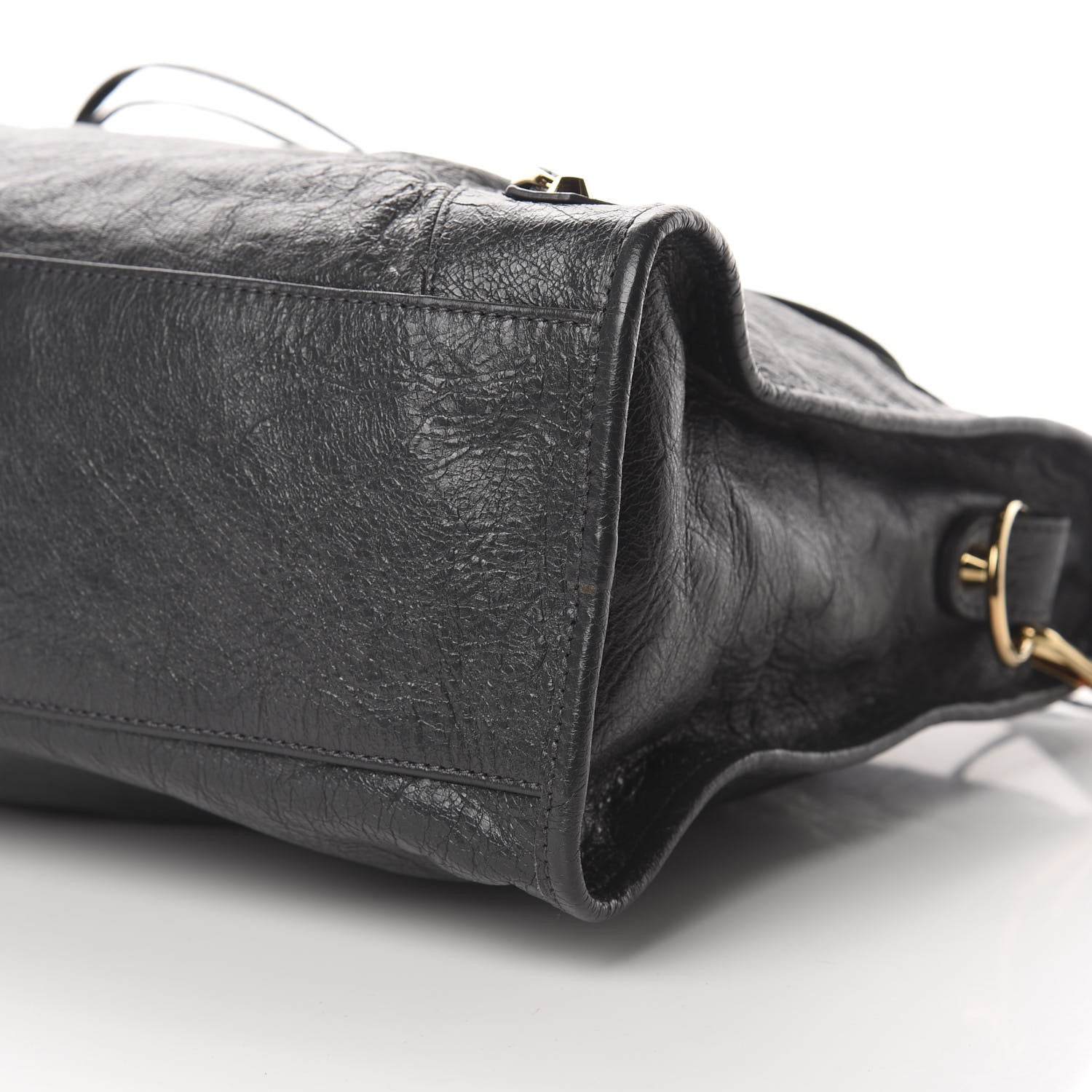 Balenciaga Agneau Classic Gold Hardware City Gris Fossile Anthracite 10 of 10