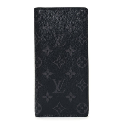 Louis Vuitton Monogram Eclipse Brazza Wallet 1 of 9
