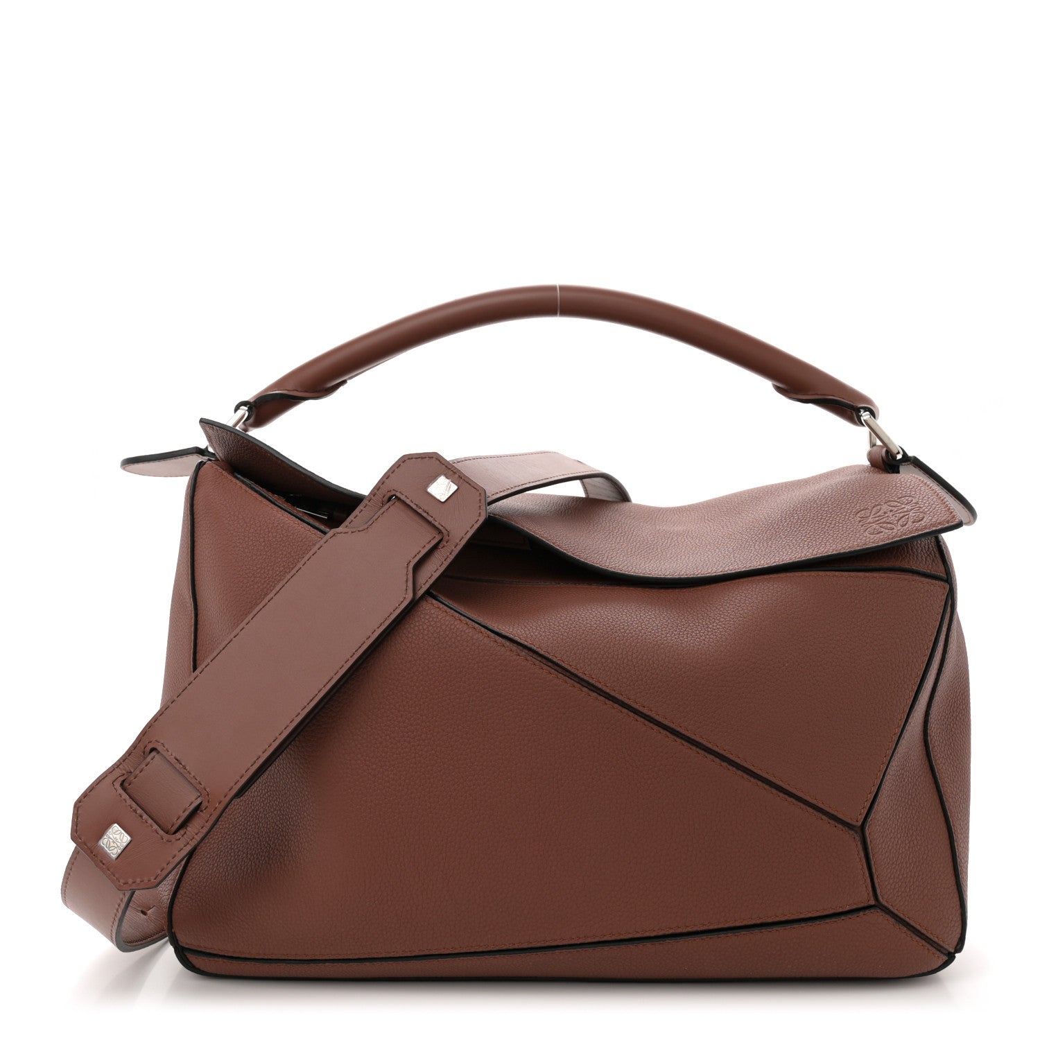 Loewe Calfskin Large Puzzle Bag Tan 1 of 11