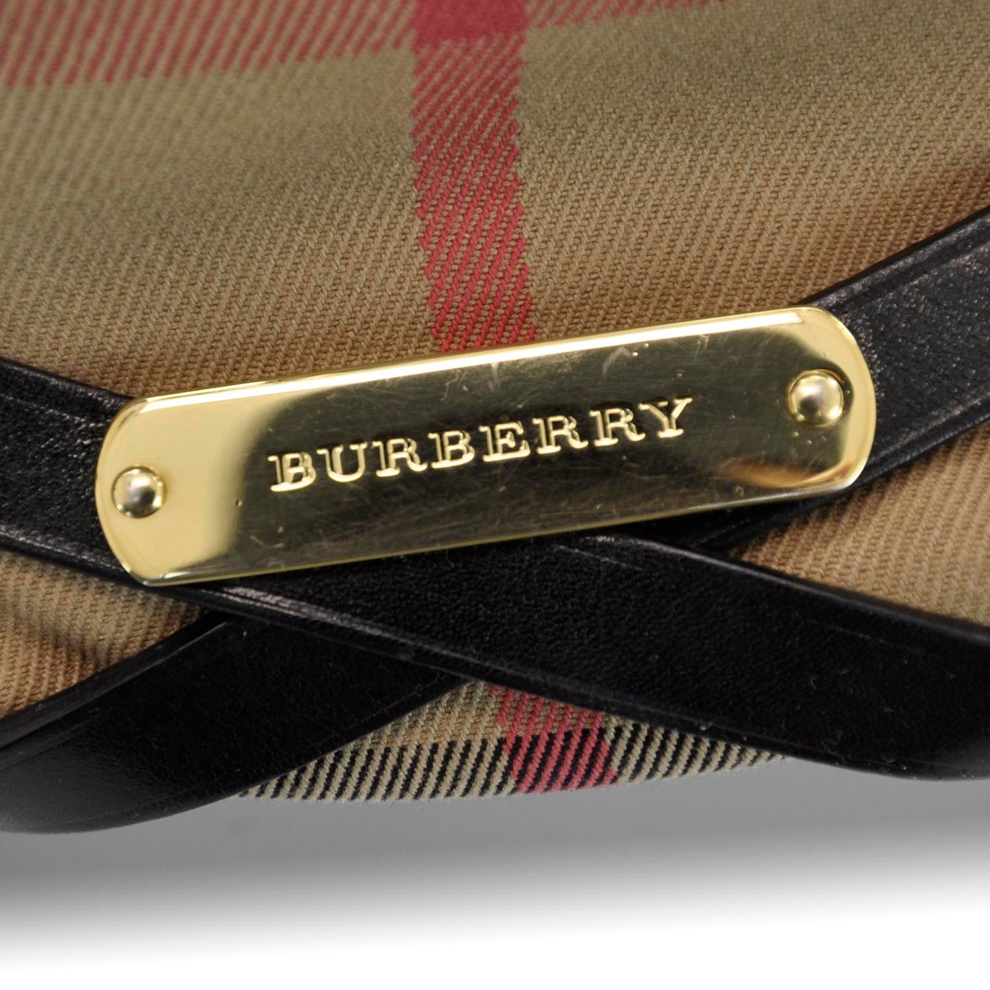 House Check Bridle Calfskin Medium Gosford Hobo