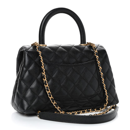 Chanel Caviar Quilted Mini Coco Handle Flap Black 2 of 4
