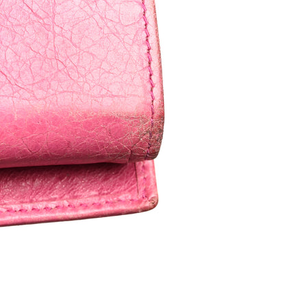Balenciaga Agneau Giant 12 Silver Hardware Continental Zip Around Wallet Cyclamen 16 of 16