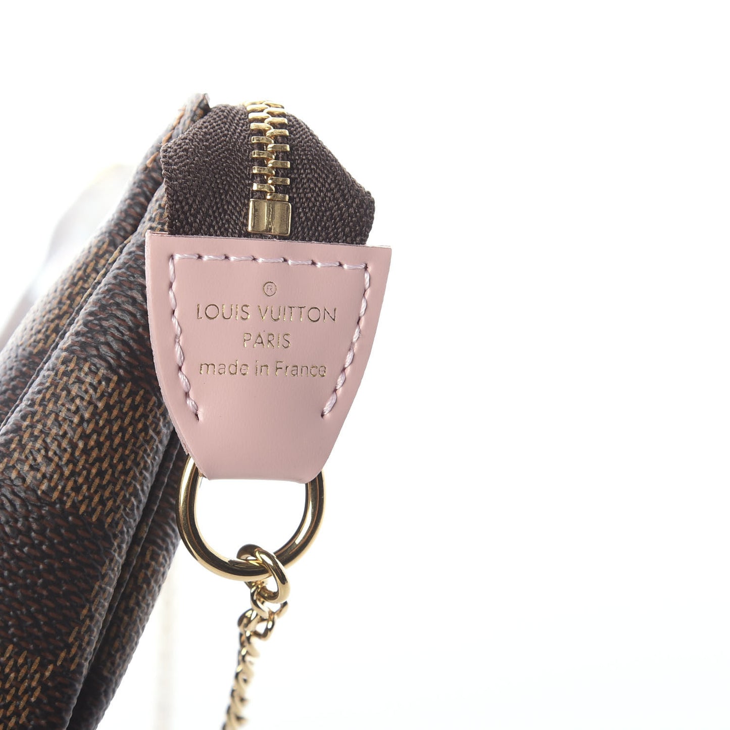 Damier Ebene 2020 Christmas Animation Big Wheel Mini Pochette Accessories Rose Ballerine