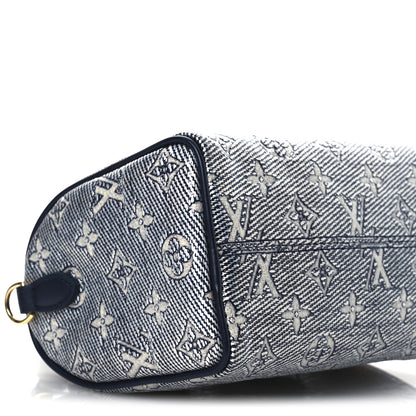 Louis Vuitton Monoglam Speedy Bandouliere 20 Blue 8 of 9