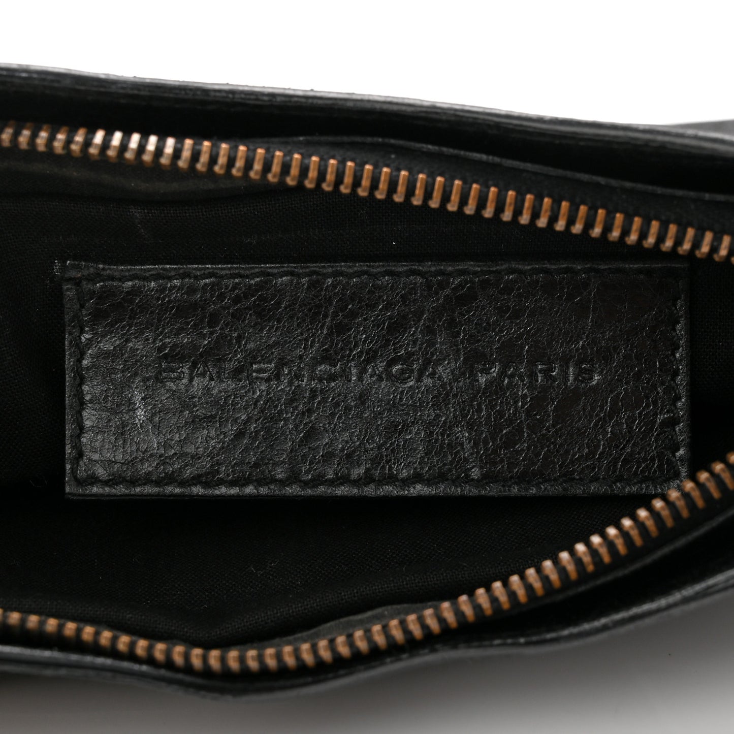 Chevre Classic Hardware Porte Toilette Clutch Black