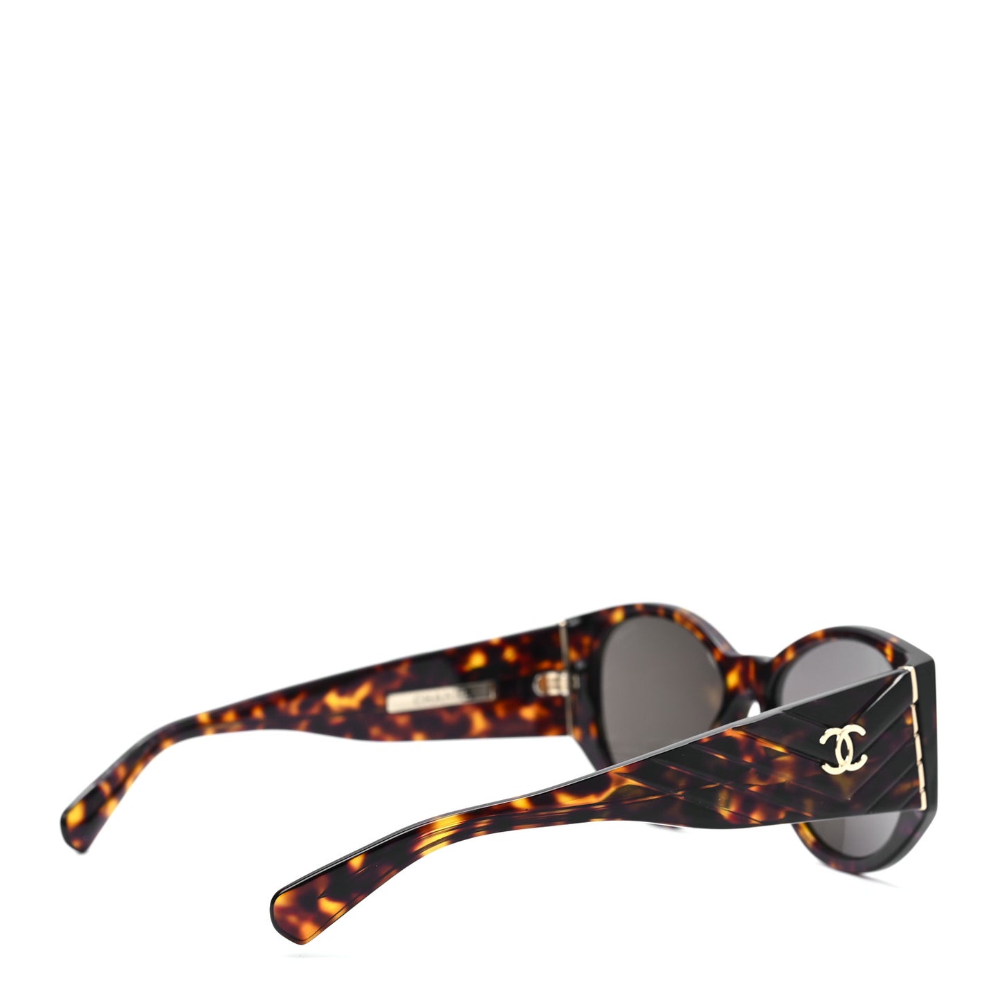 Acetate Polarized Oval Sunglasses 5411 Brown