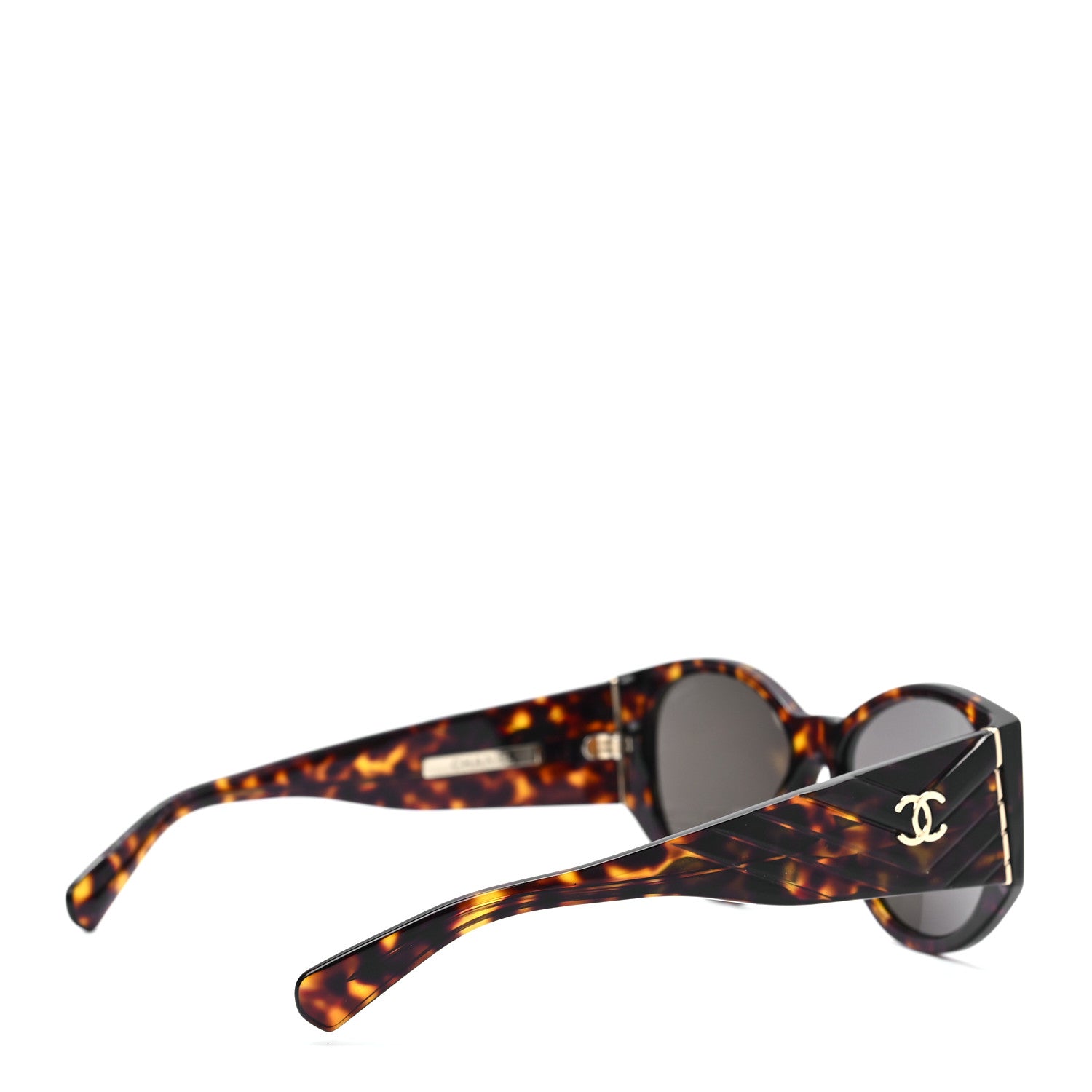 Chanel Acetate Polarized Oval Sunglasses 5411 Brown 8 of 14