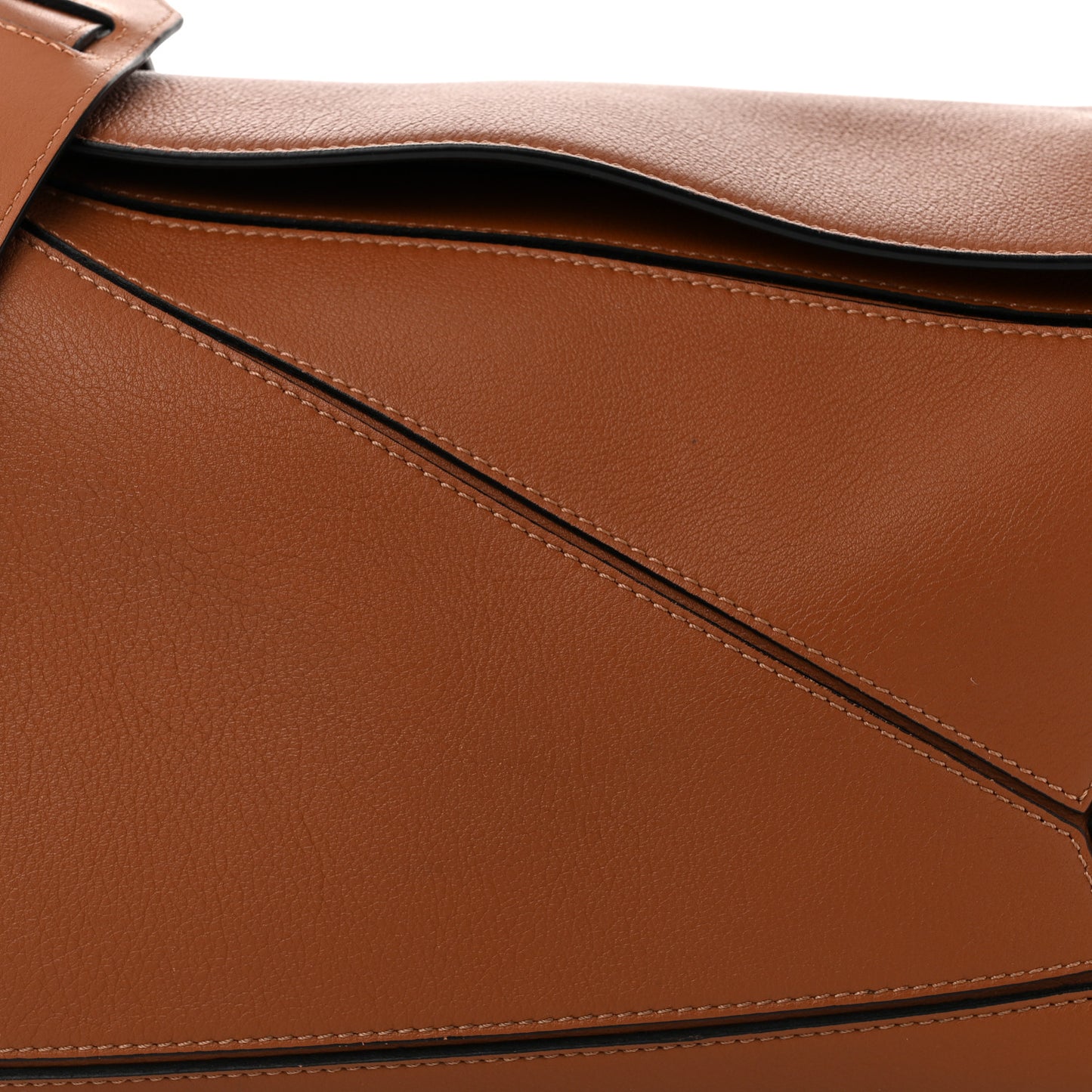 Calfskin Medium Puzzle Bag Tan
