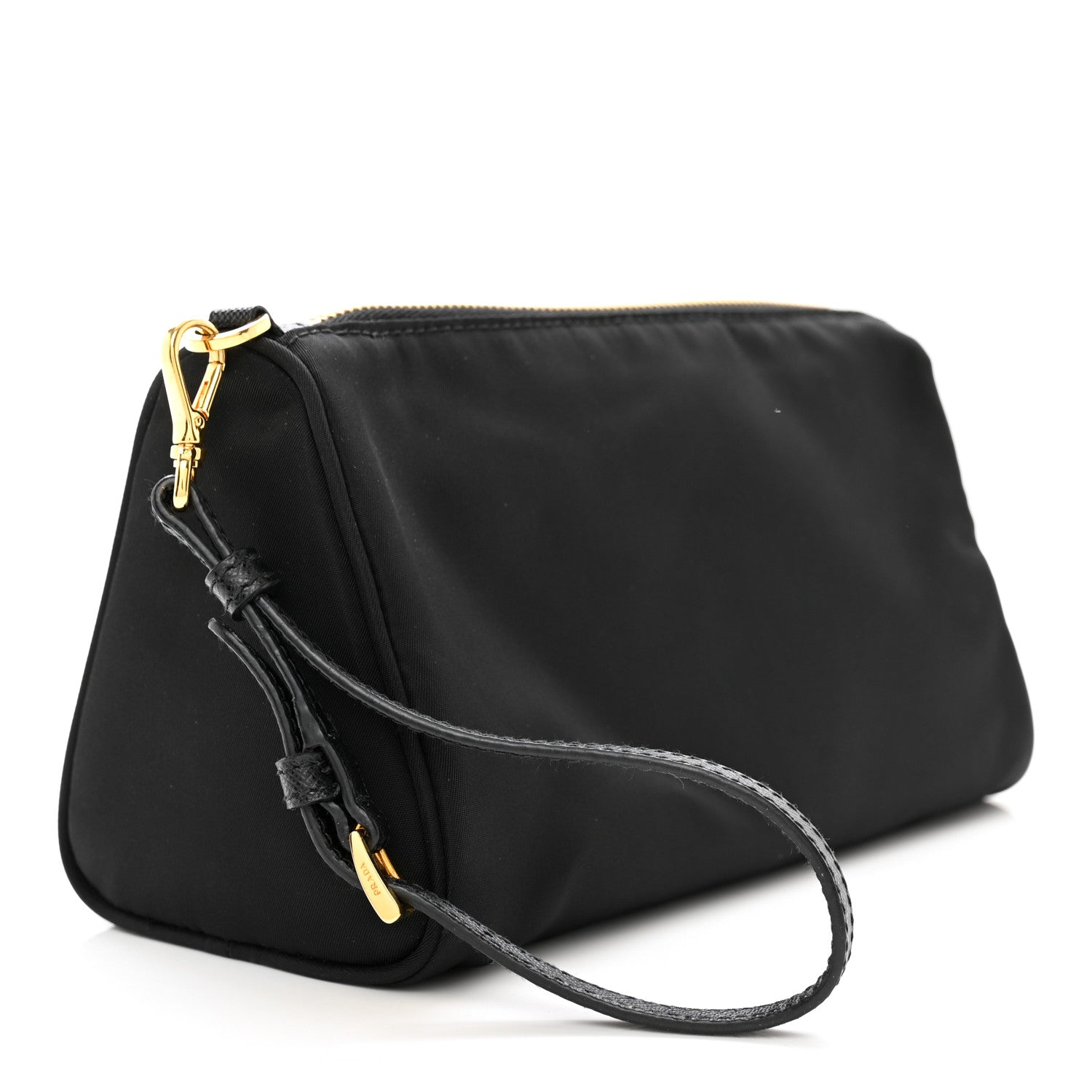 Prada Tessuto Nylon Wristlet Pouch Black 3 of 6