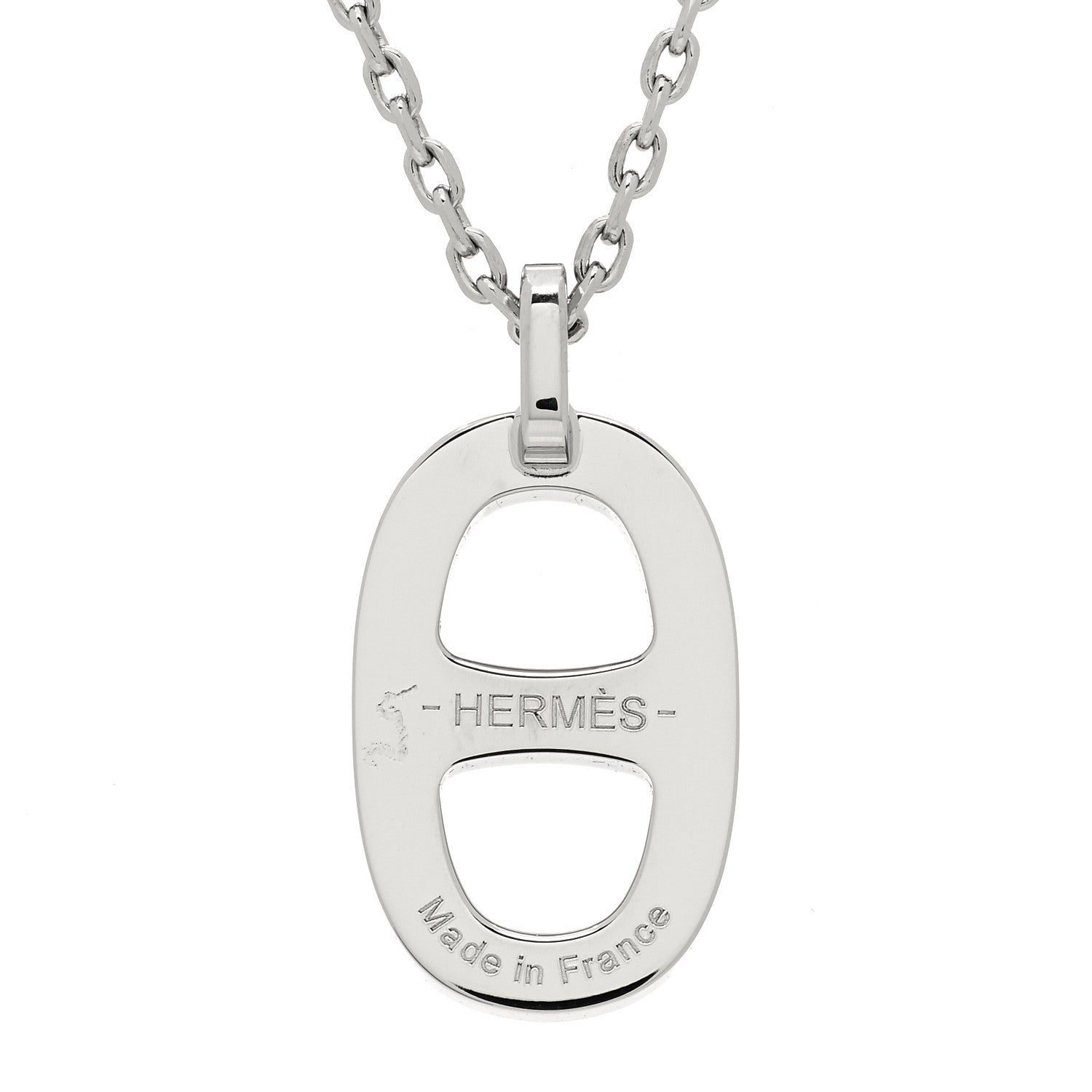 Hermes Laquered Iliade Pendant Necklace Rose Indien 5 of 5