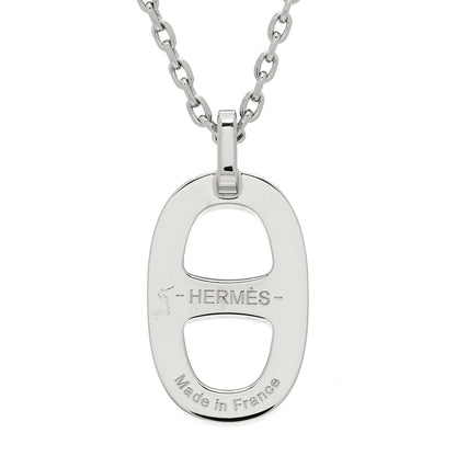 Hermes Laquered Iliade Pendant Necklace Rose Indien 5 of 5