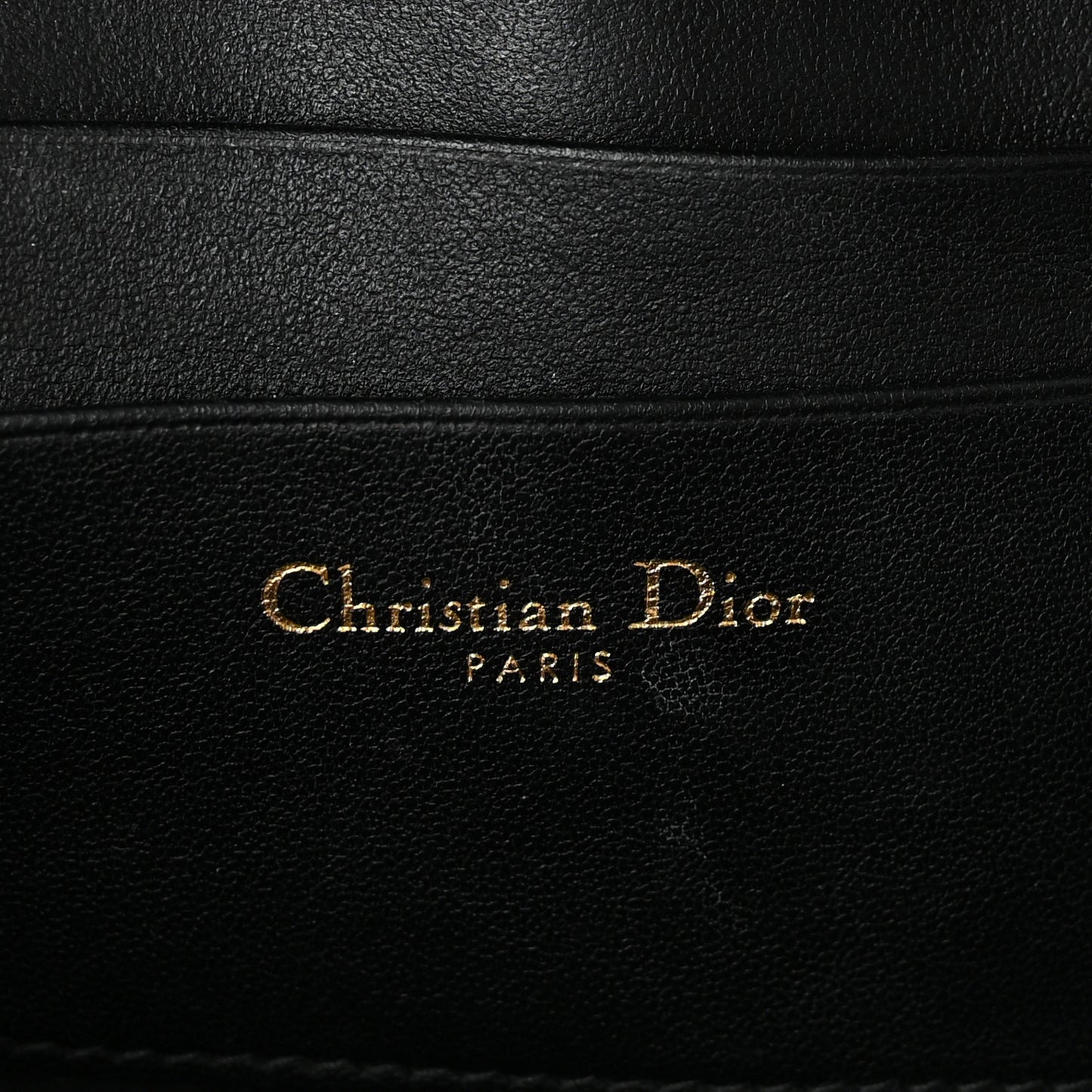 Supple Calfskin Cannage D-Cosy Pouch Black