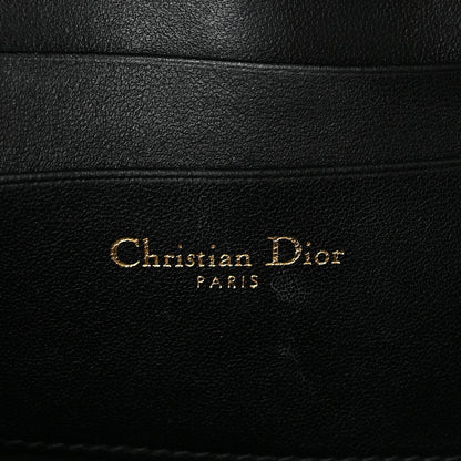 Christian Dior Supple Calfskin Cannage D-Cosy Pouch Black 6 of 9