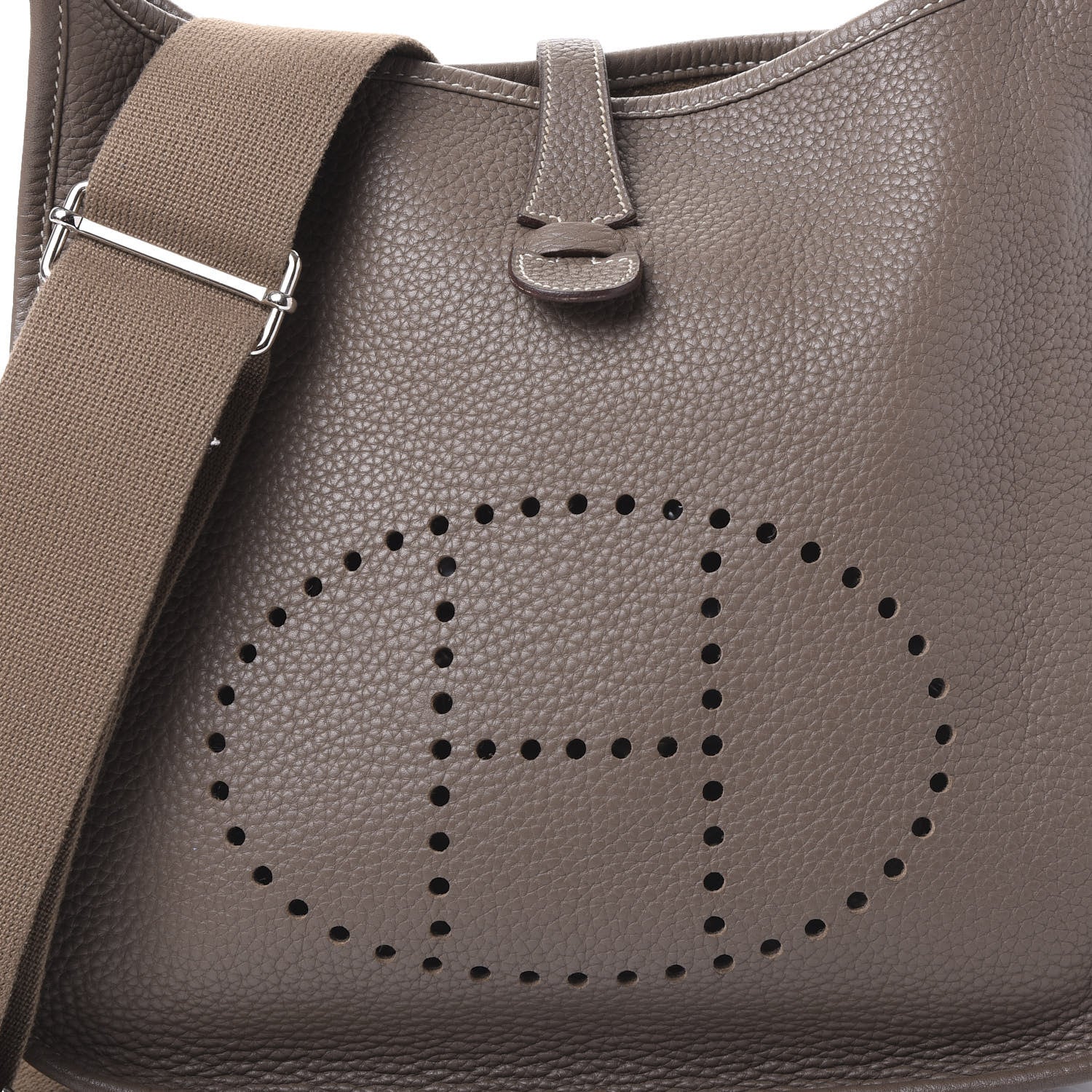 Hermes Taurillon Clemence Evelyne III PM Etoupe 6 of 8