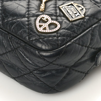 Chanel Aged Calfskin Quilted Mini Lucky Charm Reissue Camera Case Black 9 of 10