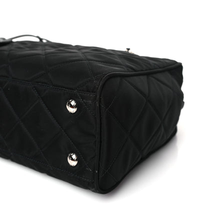 Prada Nylon Tessuto Impuntu Quilted Shoulder Bag Black 8 of 8