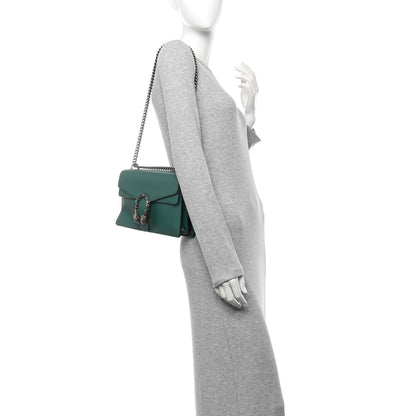 Gucci Pebbled Calfskin Small Dionysus Shoulder Bag Emerald 2 of 11