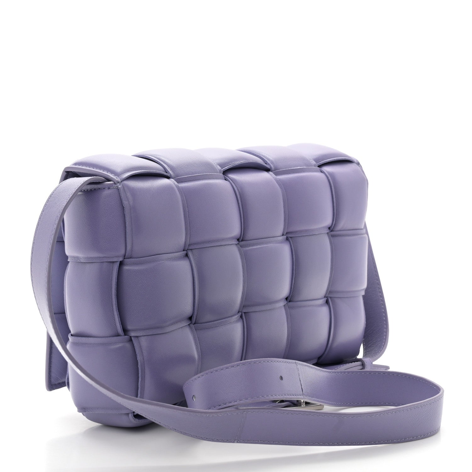 Bottega Veneta Nappa Maxi Intreccio Padded Cassette Crossbody Bag Lavender 3 of 10