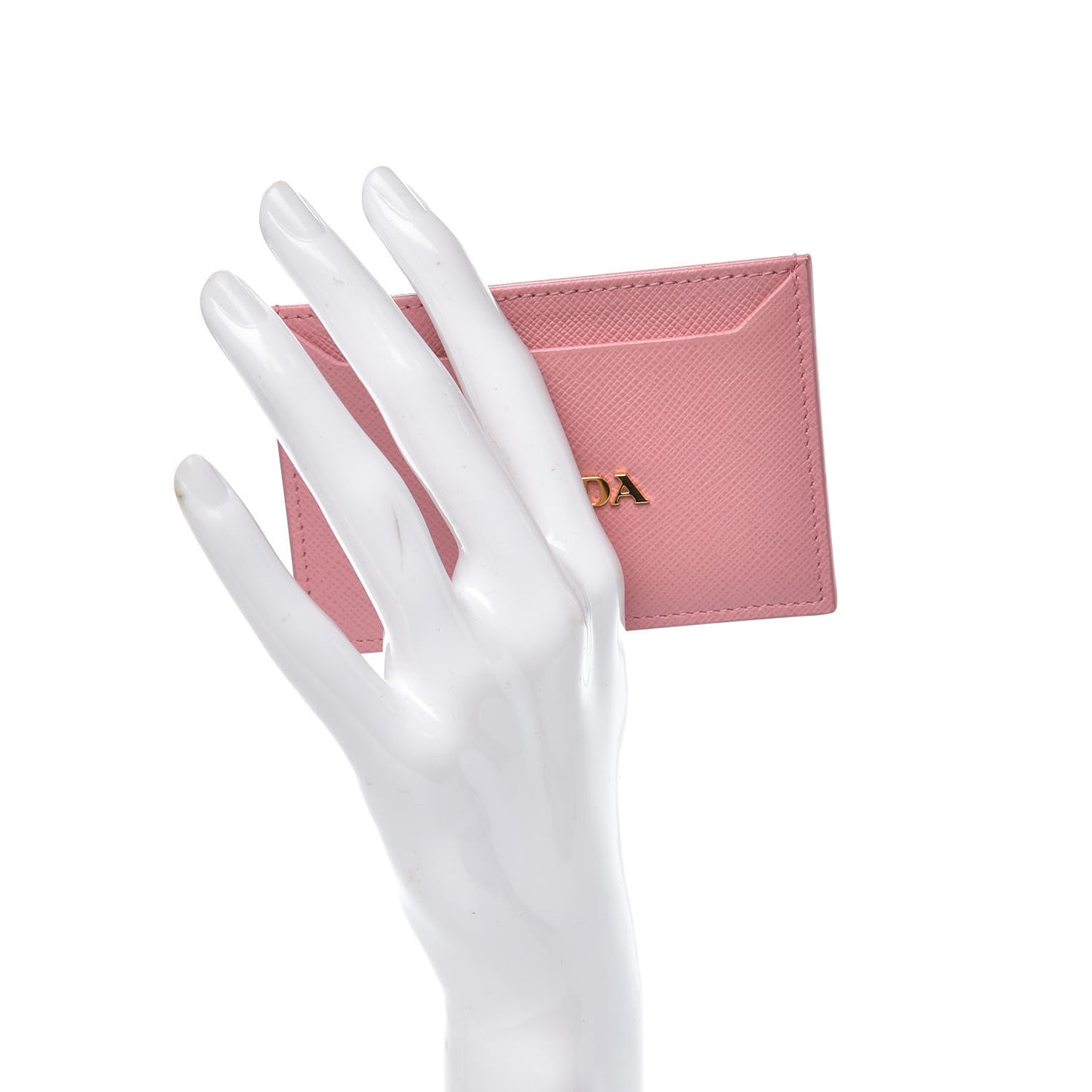 Saffiano Metal Card Case Peonia