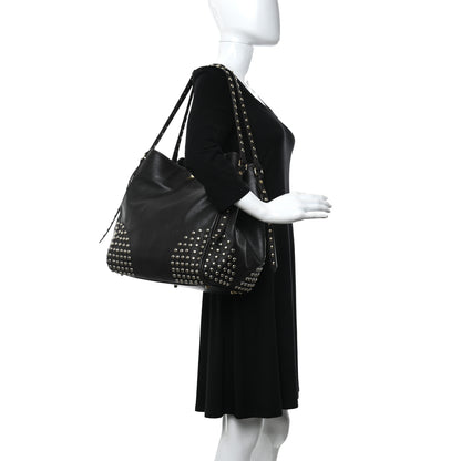 Burberry Lambskin Bridle Studs Large Canterbury Tote Dark Brown 2 of 16