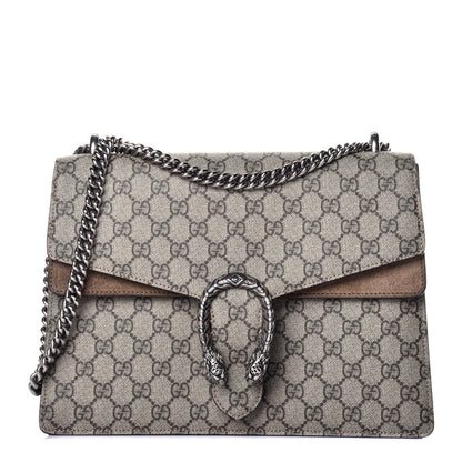 Gucci GG Supreme Monogram Medium Dionysus Shoulder Bag Taupe 1 of 8